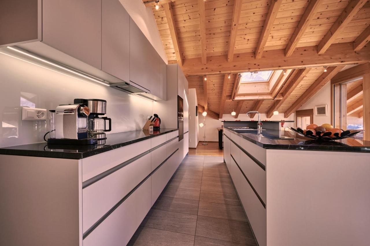Chalet Bergfrieden Penthouse Wengen Buitenkant foto