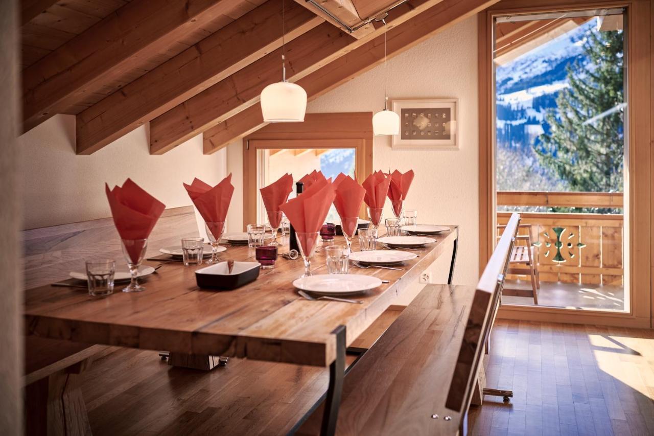 Chalet Bergfrieden Penthouse Wengen Buitenkant foto