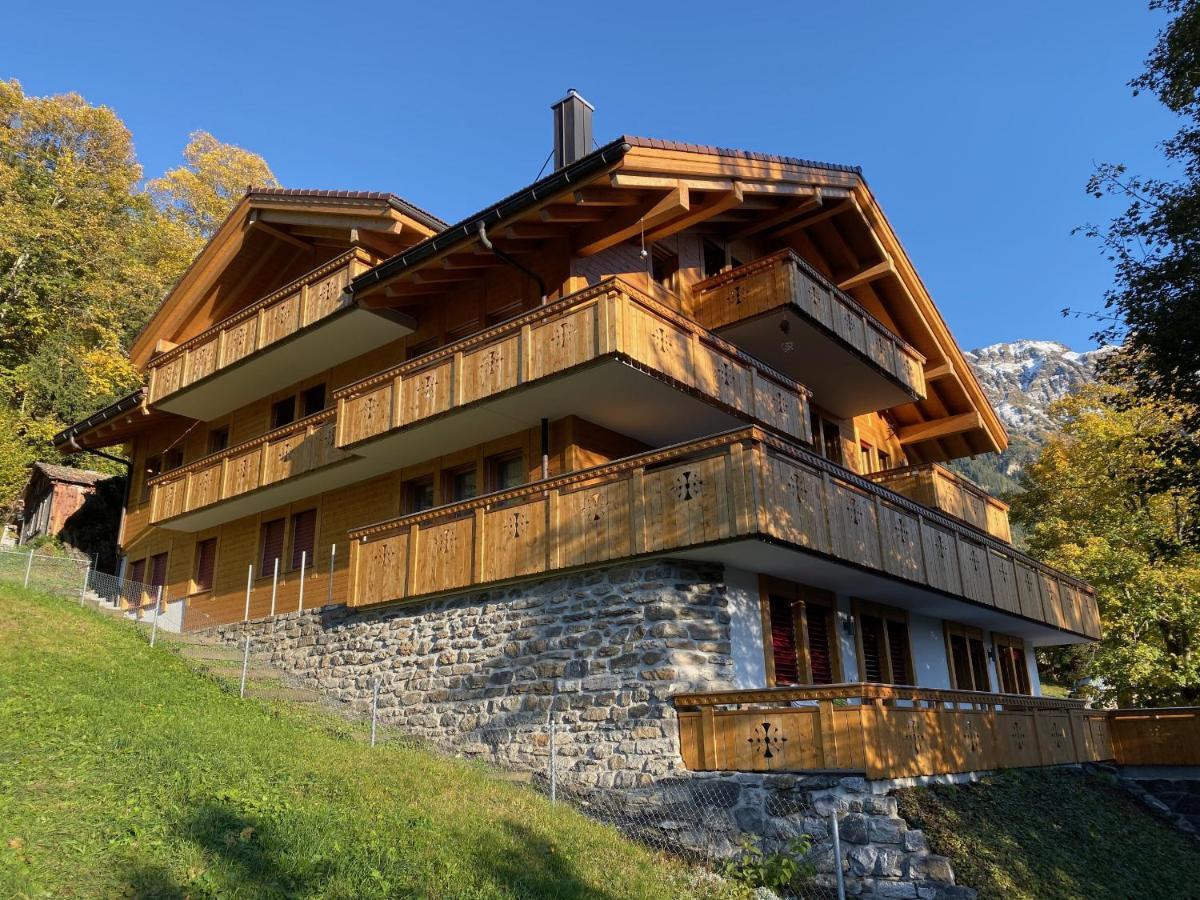 Chalet Bergfrieden Penthouse Wengen Buitenkant foto