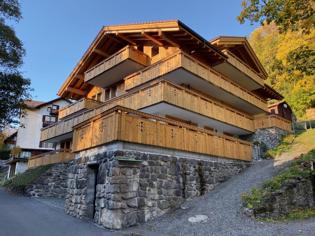 Chalet Bergfrieden Penthouse Wengen Buitenkant foto