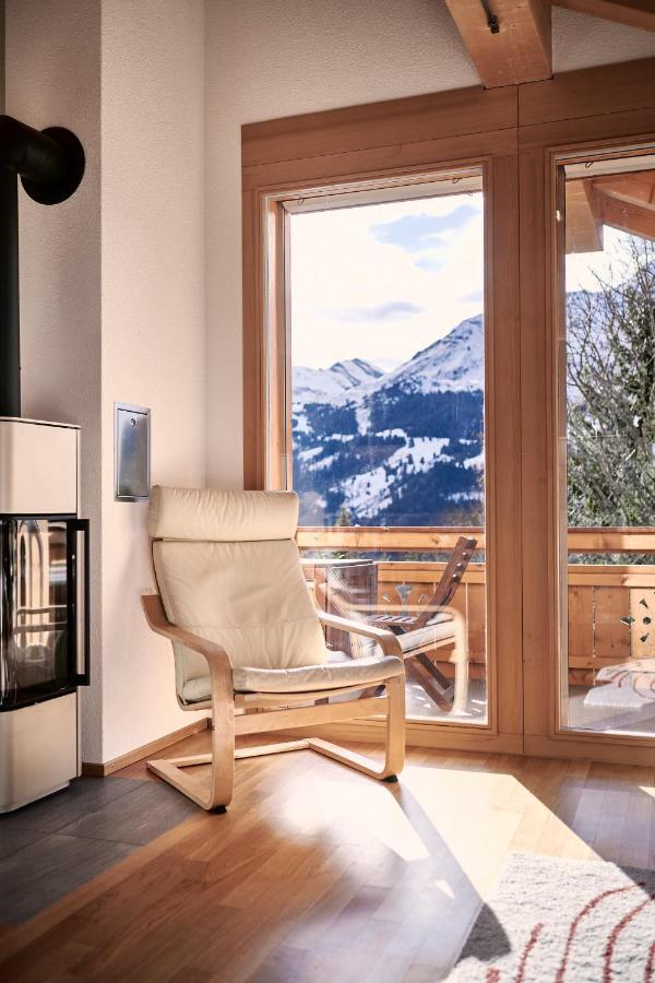 Chalet Bergfrieden Penthouse Wengen Buitenkant foto