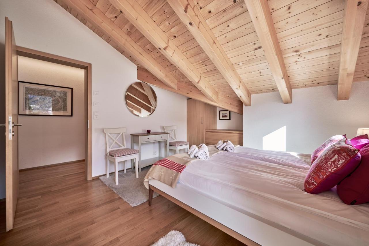 Chalet Bergfrieden Penthouse Wengen Buitenkant foto