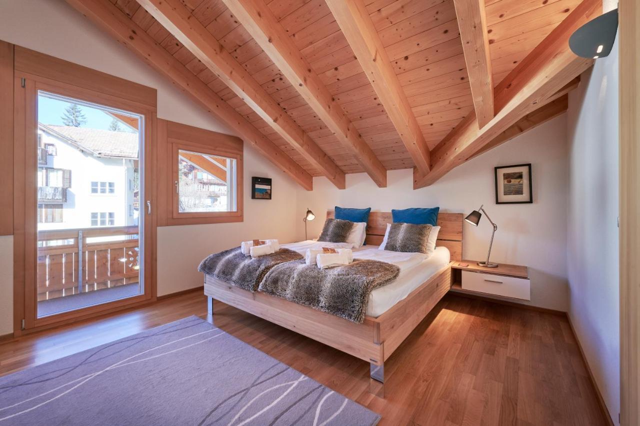 Chalet Bergfrieden Penthouse Wengen Buitenkant foto